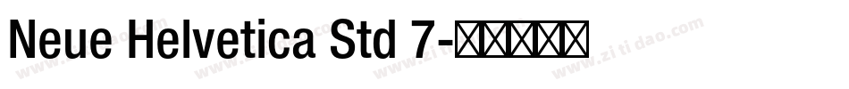 Neue Helvetica Std 7字体转换